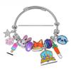 Braccialetto con Perline Personaggio Cartone Animato Zootopia Per Uomo e Donna Accessorio Gioiello