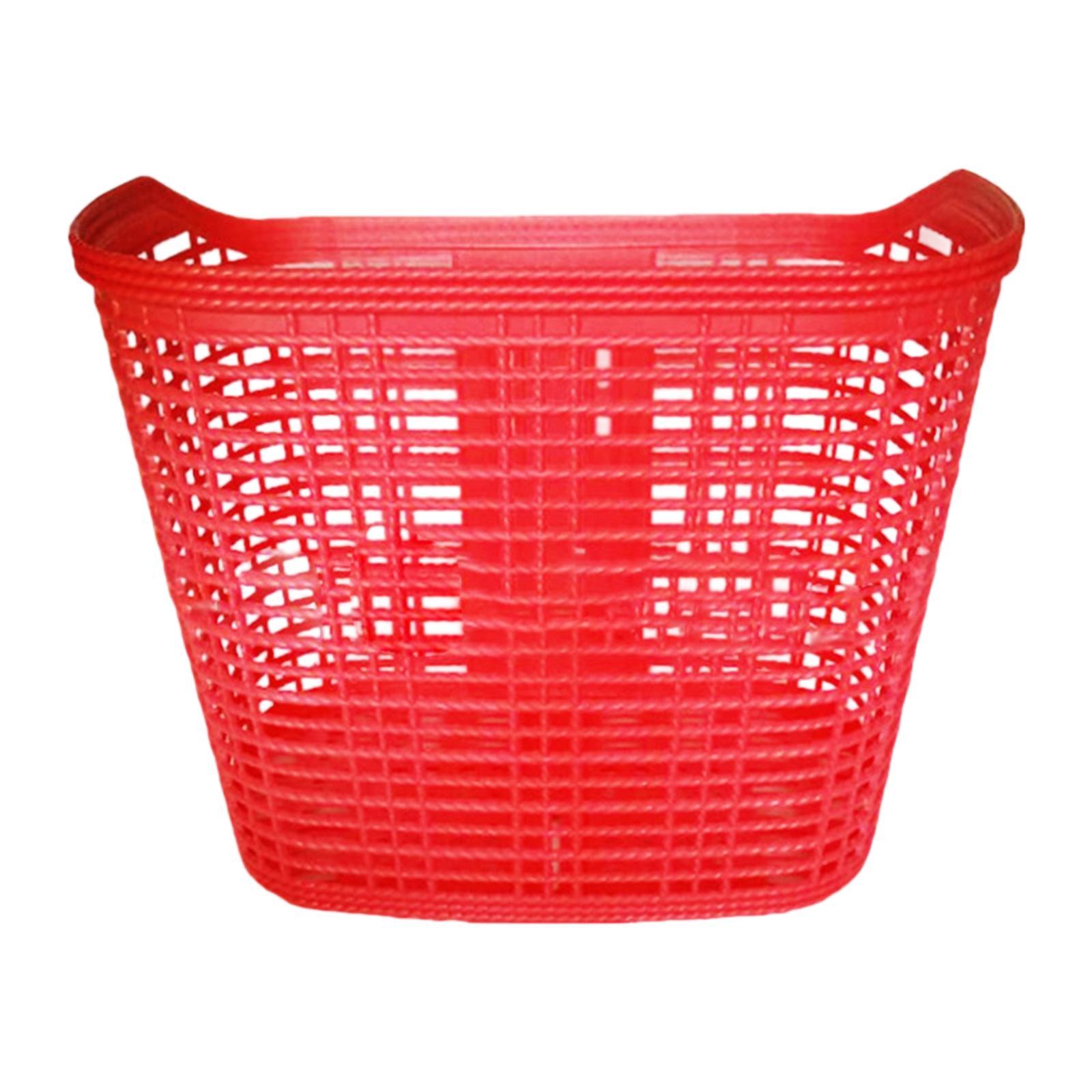 Передняя корзина для велосипеда Переноска для домашних животных Велосипедная сумка Большая вместимость для складных велосипедов Велосипедная грузовая корзина Водонепроницаемая Багаж Езда красный