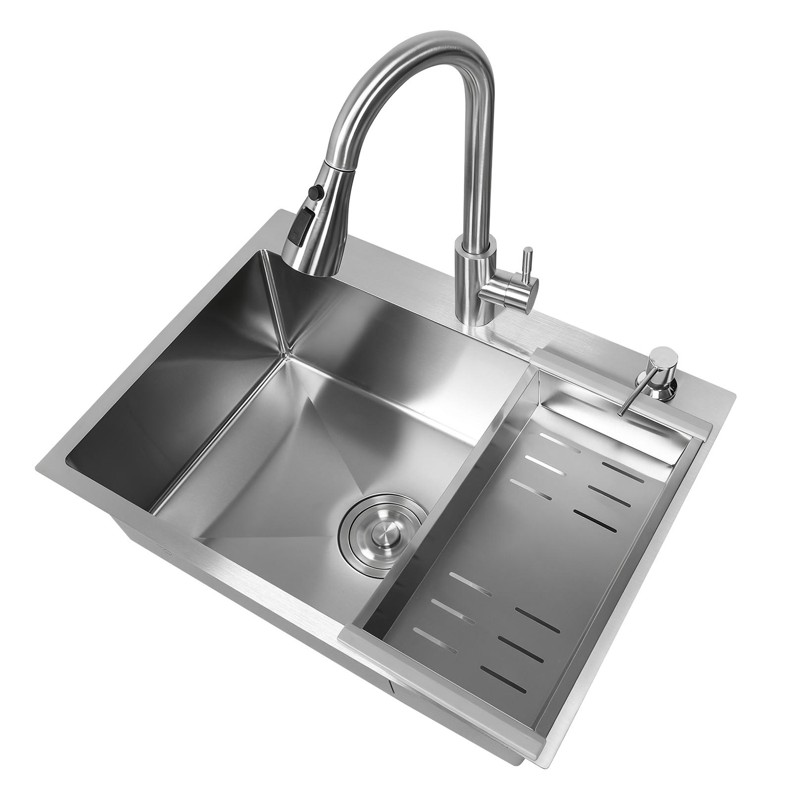 

23.62 X 17.72 X 7.87 Inch with Pull-Out Faucet Undermount Sink Built-in Sink for Laundry Room Bathroom Farmhouse