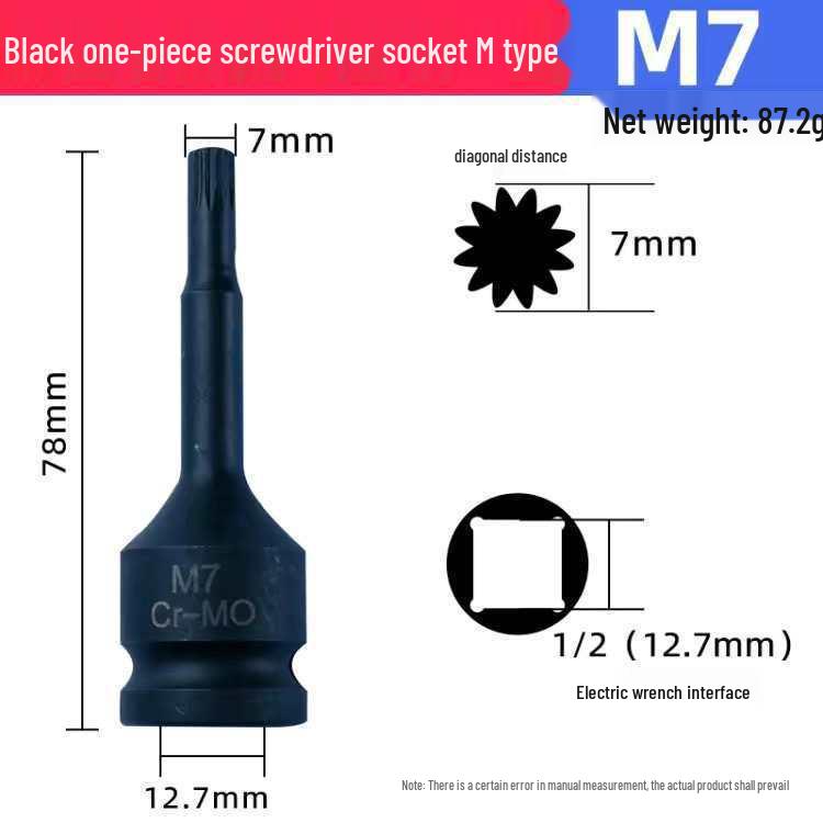 12-Punkt Torx Sechskant-Steckschlüsselsatz für pneumatische und elektrische Schlagschrauber – Schraubendreherbits für die Autoreparatur