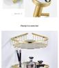 Minimalist Brushed Gold Towel Rack - 304 Stainless Steel Bathroom Hardware Hanger