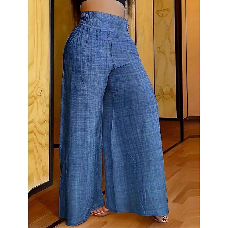 2024 Spring/Summer Women's High-Waisted Slimming Wide-Leg Pants