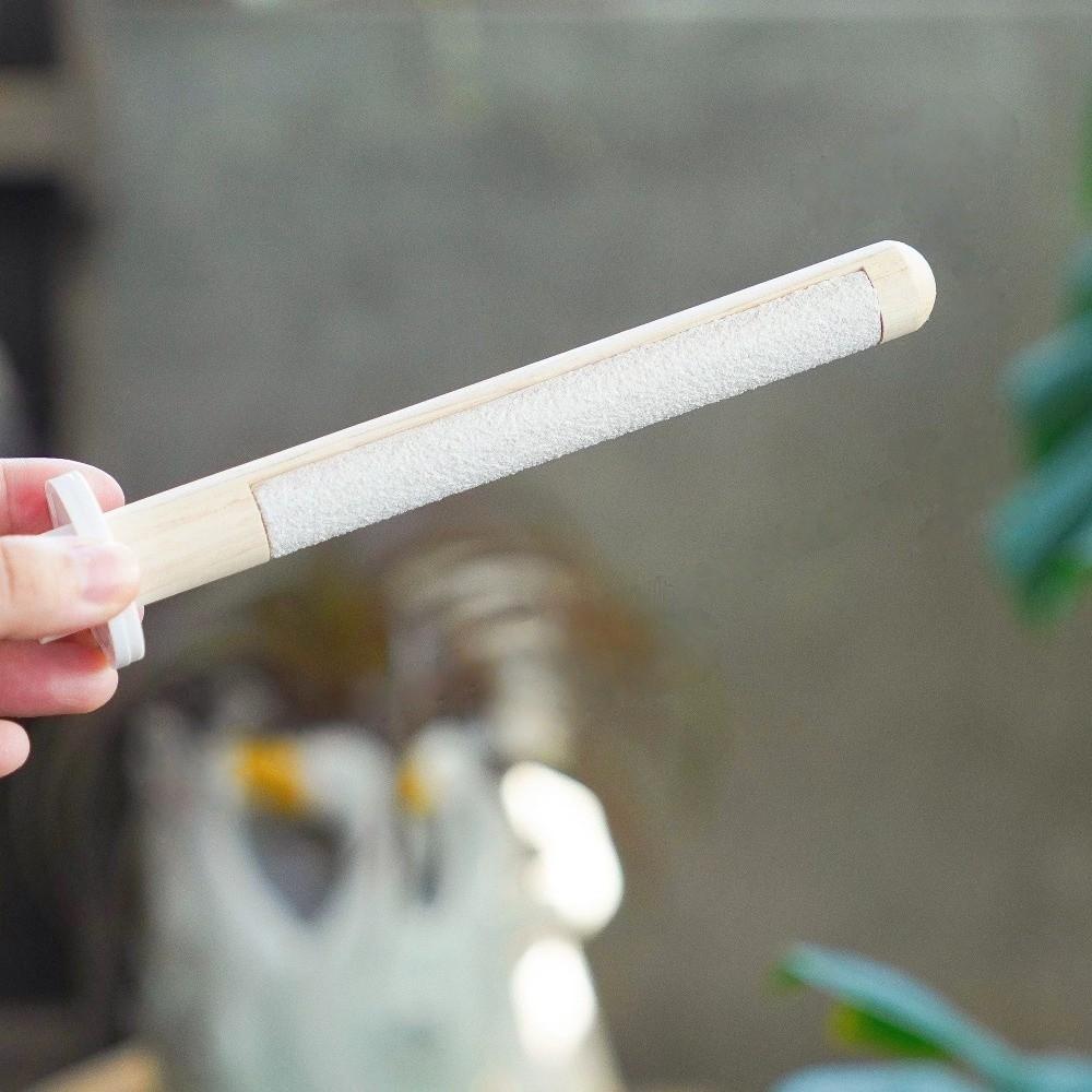 DIY Suction Cup Bird Climbing Perch Comfortable Grip Easy To Install Parrot Standing Perch with Tray Stable Non-slip