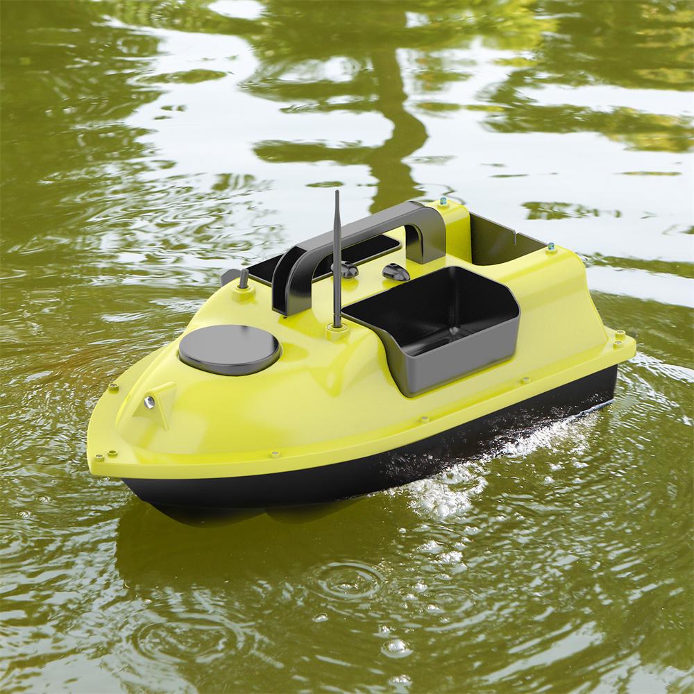 GPS Fishing Bait Boat with 3 Bait Containers Automatic Bait Boat with 400-500M Remote Range 5200mAh Fishing Feeder Fish Finder