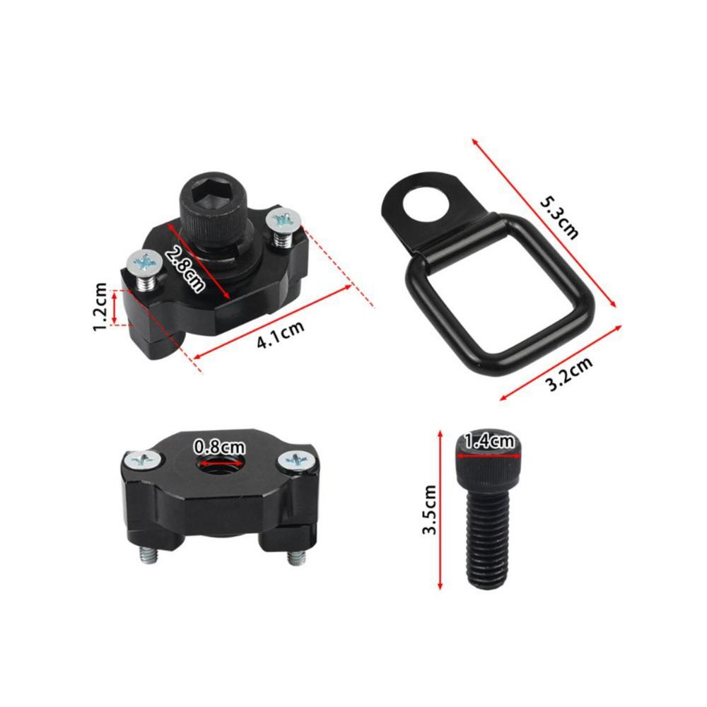 4 stk D-ring UTV Lasteplan Skinne Klemmer Fastgørelsesanker System til Cforce