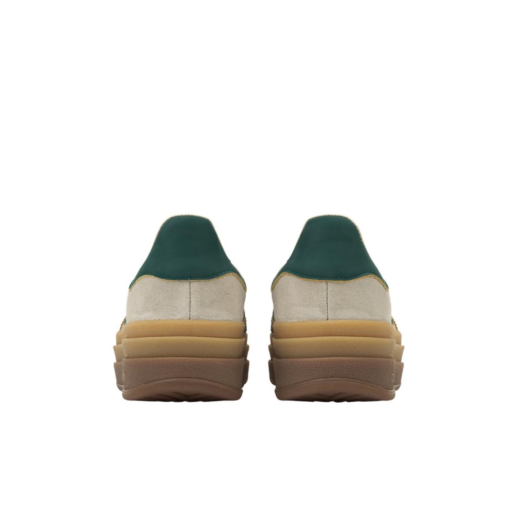adidas Gazelle Bold Cream Collegiate Green Damen Sneakers Creme-Weiß Magic-Beige ID7056