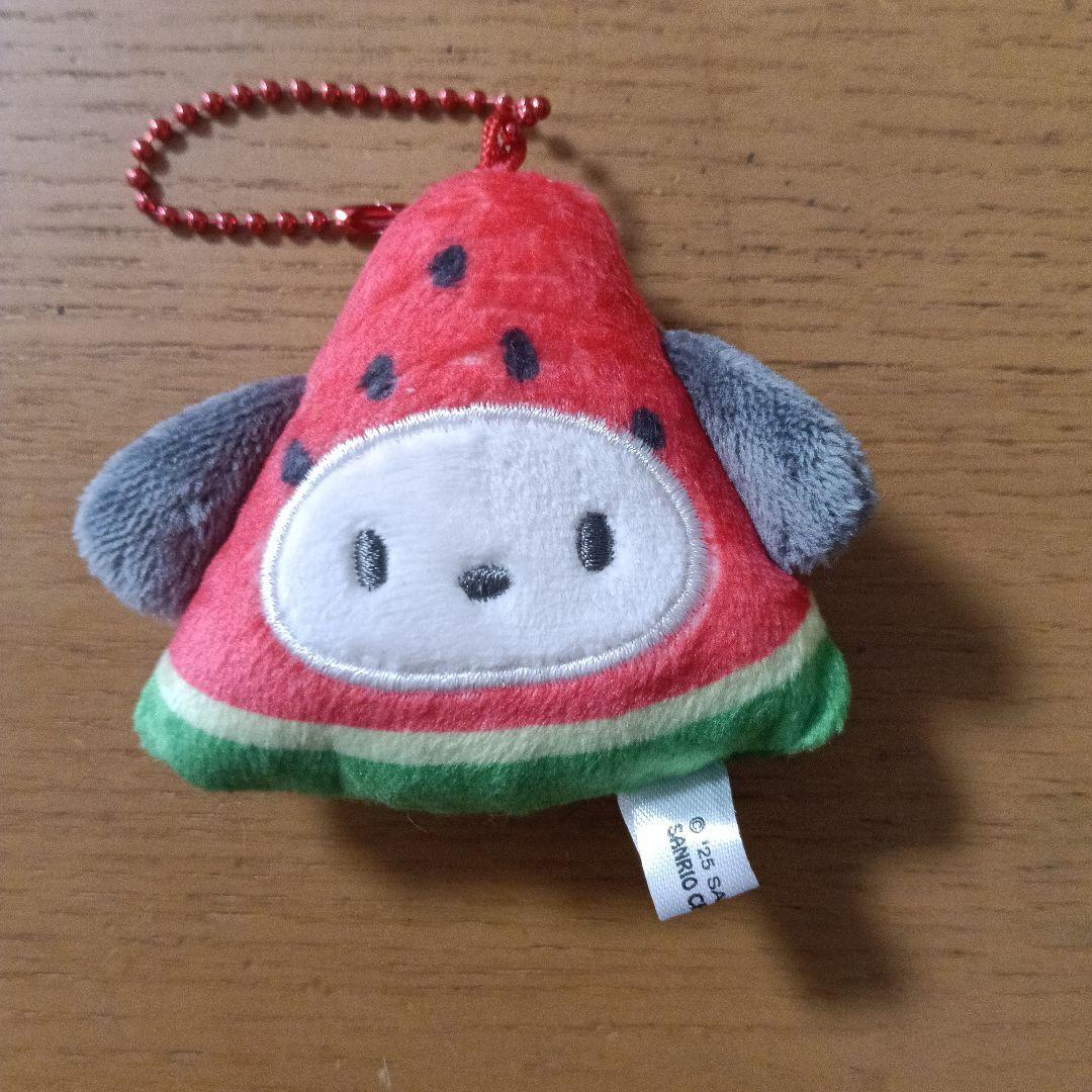 Sanrio Pochacco Watermelon Mascot Keychain