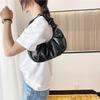 Launch Pleated Shoulder Bags for Women Leather Pu Handbag Cloud Shoulder Small Bag