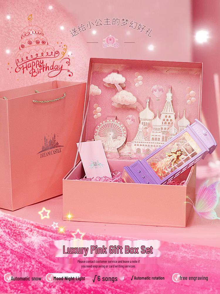 Rotating Crystal Ball Music Box - Ballet Princess Gift for Little Girls' Birthdays