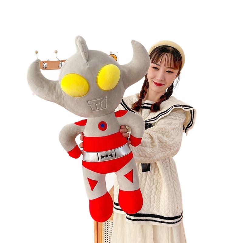 Ultraman Plush Toy Large Stuffed Doll With Fiber Cotton Filling For Kids Bedroom Decor