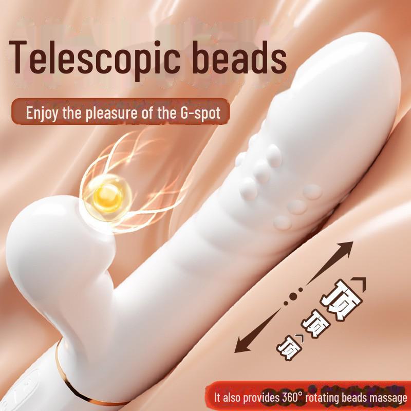 Mi Ji Yi Yue Telescopic Rotating Bead Vibrator - Female Massage & Vibration Device, 50 Pcs/box