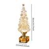 Tischkünstlicher Weihnachtsbaum Schneekugel mit LED-Leuchten Moderner Wohnakzent für das Weihnachtszimmer