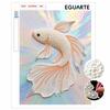 Shiny Pearl Elegant Betta Fish DIY Painting Creative Bead Art Craft Household Wall Decoration Nice Present For Art Hobbyists Home Decor
