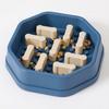 Pet Slow Feeder Bowl Adjustable Slow Feeder Non-slip Octagonal Pet Dish