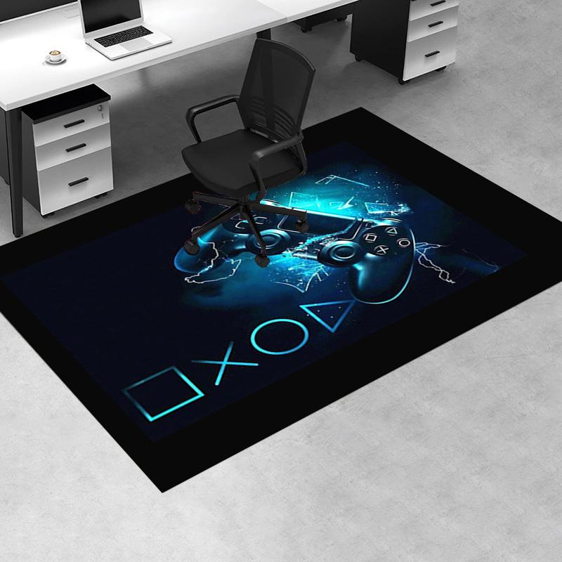 1pc. Gaming Controller Design Rug, Video Game Mat for Living Room, Office Carpet, Gamer Gift, Playroom Decor, Kids Room Flooring