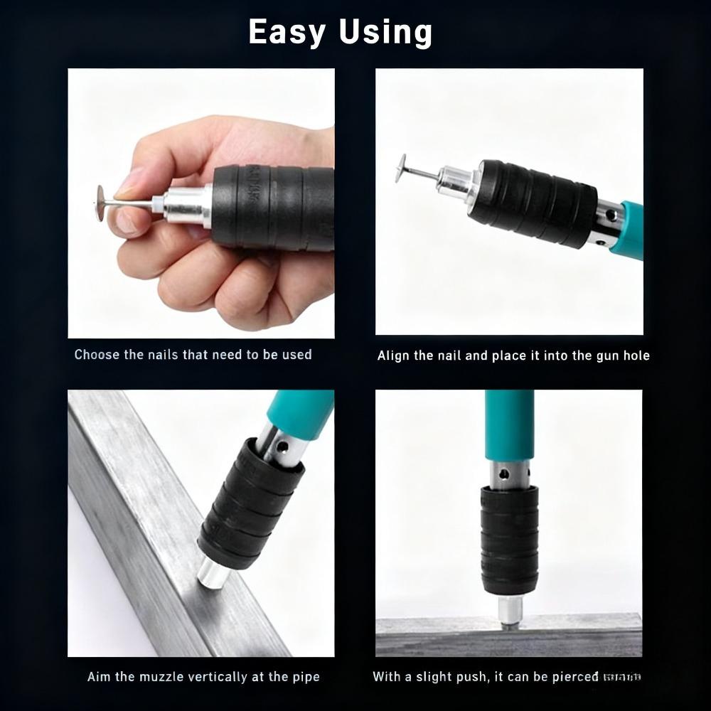 Silencing Cannon, Nail Shooting Gun, Wall Fastener, Nail Fixing Cable Tray, Hang Card, Pipe Clamp Installation, Ceiling Artifact