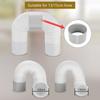 Portable   Conditioner Exhaust Hose Coupler CW CCW Thrd AC Coupling Extension Connector