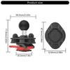 Adjustable Motorcycle Phone Holder Stand Twist Lock Suction Base Double Socket Arm for Stable and Vibration Frees Riding