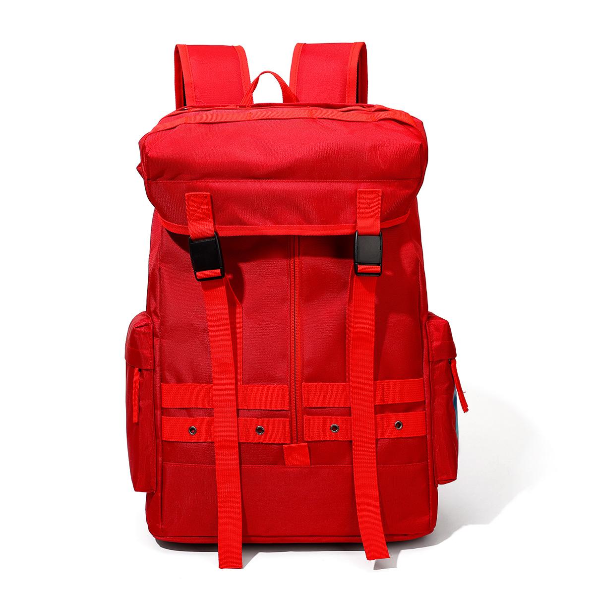

School bag male college student high school student computer bag trendy brand boys travel backpack large capacity sports backpack красный