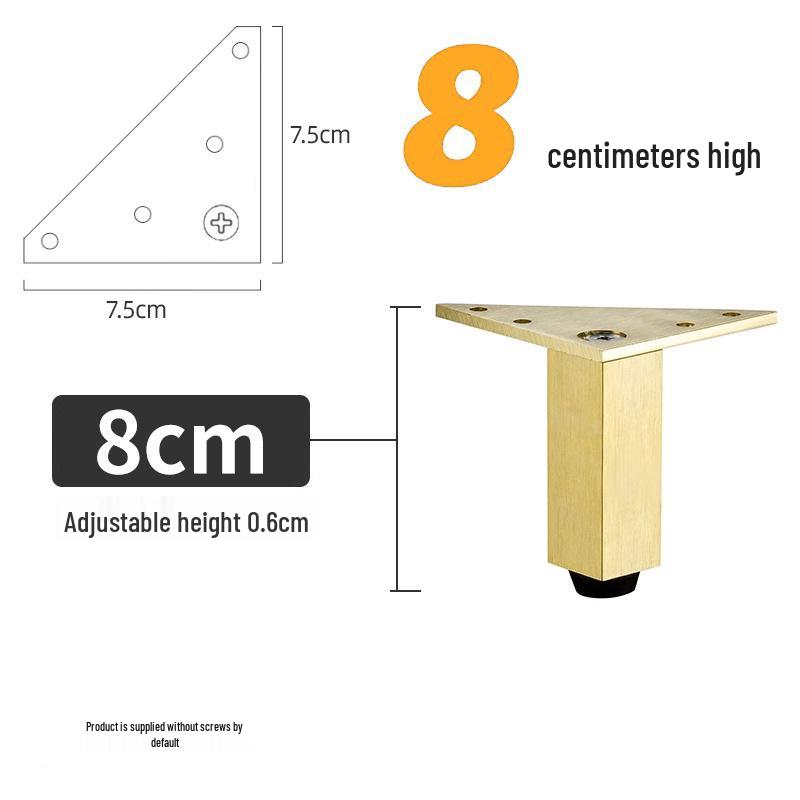 Triangular Aluminum Alloy Adjustable Sofa and Cabinet Legs