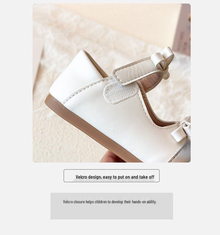 Girls' Mary Jane Leather Shoes - Spring/Autumn French & Japanese Style, Soft Sole, Toddler & Little Girl