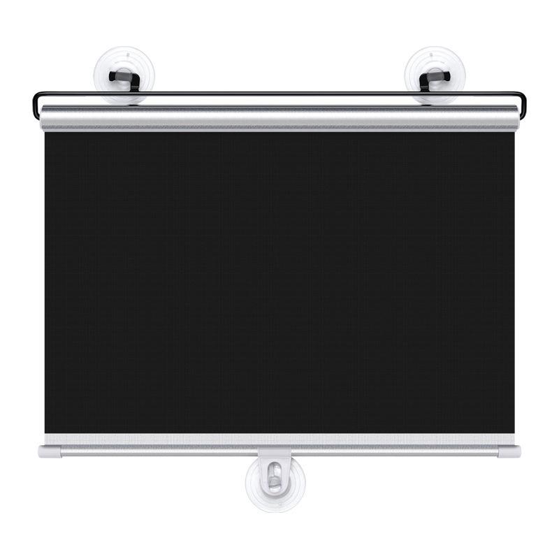 Retractable Car Sunshade with Suction Cup for Windows 40*60cm Titanium Silver Sunshade