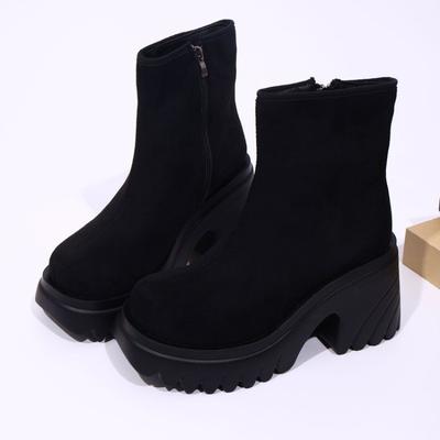 Nuovi Stivali a Suola Spessa da Donna, Scarpe con Tacco Alto che Aumentano l'Altezza, Stivali da Neve, Stivaletti da Donna