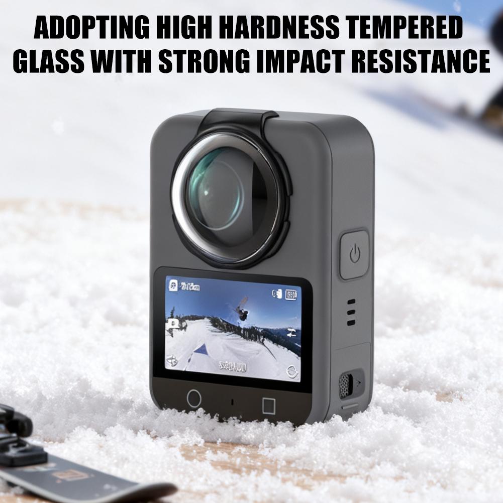 for DJI OSMO 360 Lens Protector Panoramic Camera Protective Tempered Glass High Definition Wear-Resistant Optical UV Filter Lens