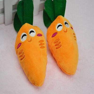 Soft Pet Chew Dog Squeak Toy Squeaker Sound Pet Dog Chew Toy  Cute Carrot