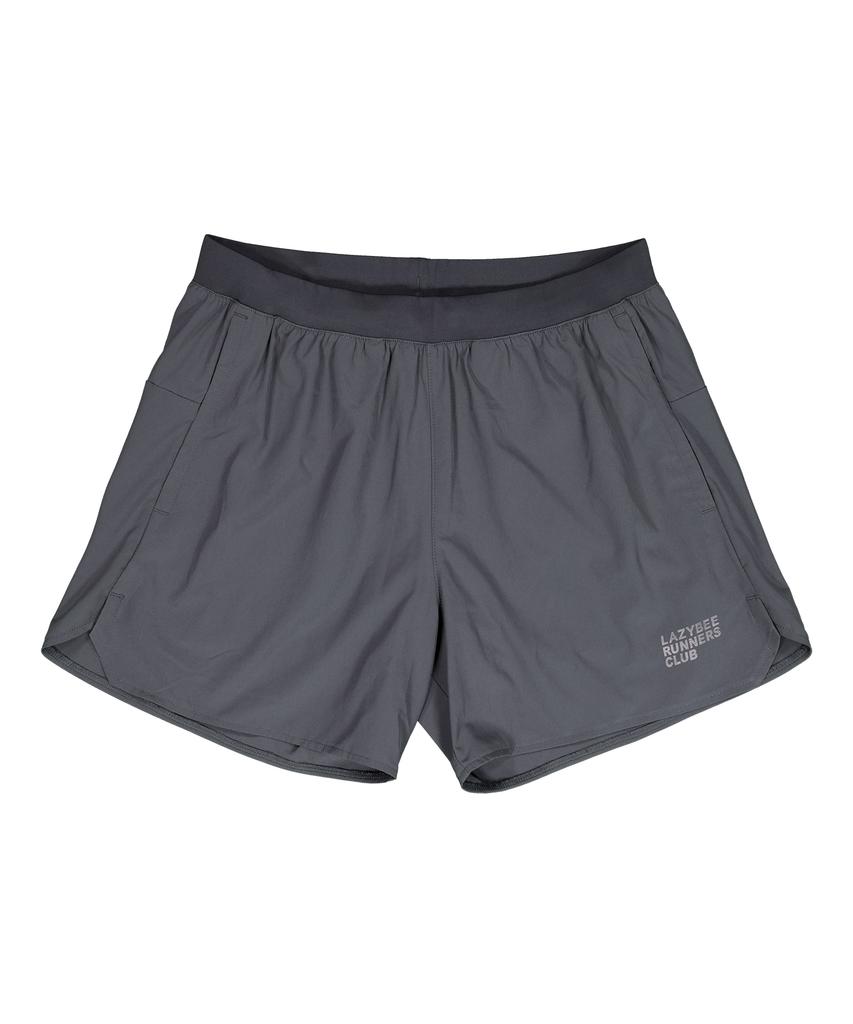 Leijibi Sprinter Reflective Shorts 5-Inch 2-In-1 Running Shorts W Charcoal