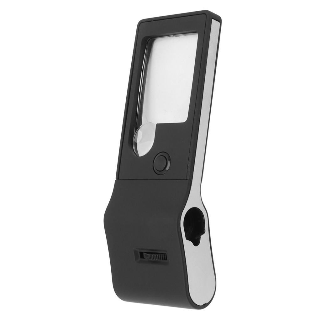 LED Lighted Magnifier 3X 10X 55X Portable Aspheric Magnifier High Bright UV Detection Magnifying