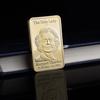 British Iron Lady, Margaret Thatcher, commemorative blocks, creative decorations, ornaments, European and American small gifts, gold-plated strips