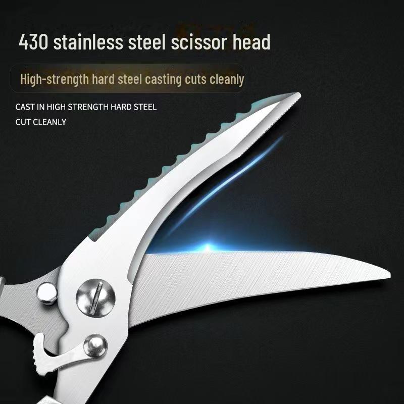 Multifunkční kuchyňské nůžky z nerezové oceli pro kuřecí, husí a rybí bůčky