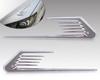 2 x Chrome Silver Car Fenders Body Side False Vent Air Flow Intake Cover Sticker
