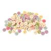 500PCS Wooden Button Multipurpose Fashionable Primary Color Base 2 Holes Decorative Sewing Button for   Craft Supplies