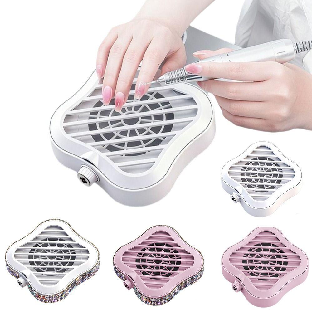 Mini Manicure Desk Collector Portable Fan Nail Dust Extractor Nail Technicians