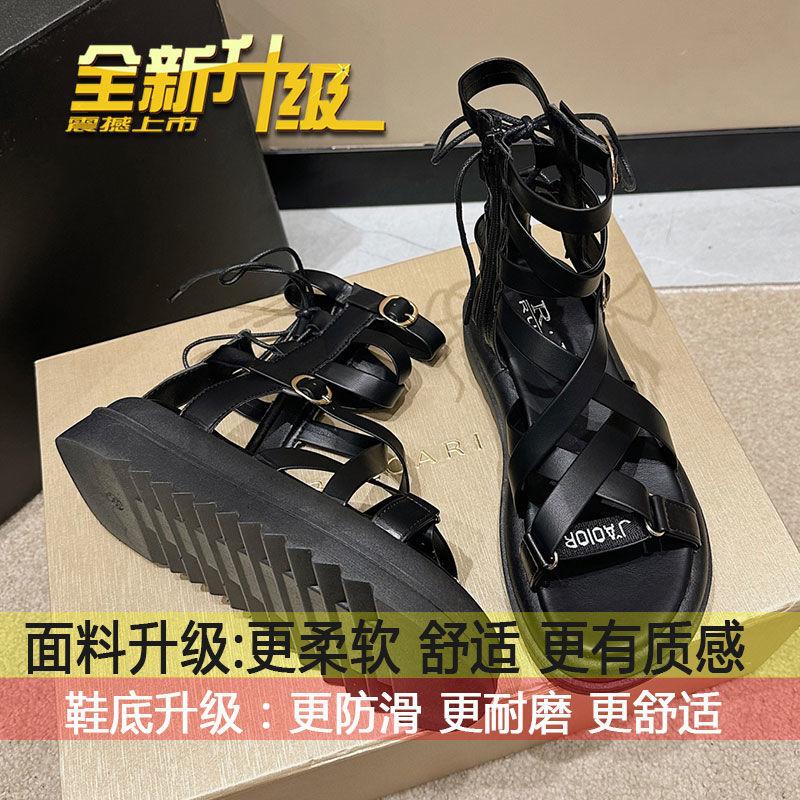 

Internet celebrity explosion strap sandals women s 2025 new summer platform versatile niche design sense high top Roman shoes 35