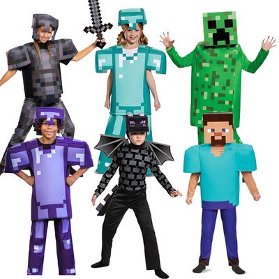 Kostium Minecraft Stop Diamentowy Strój na Halloween dla Dzieci Cosplay Smok Endu