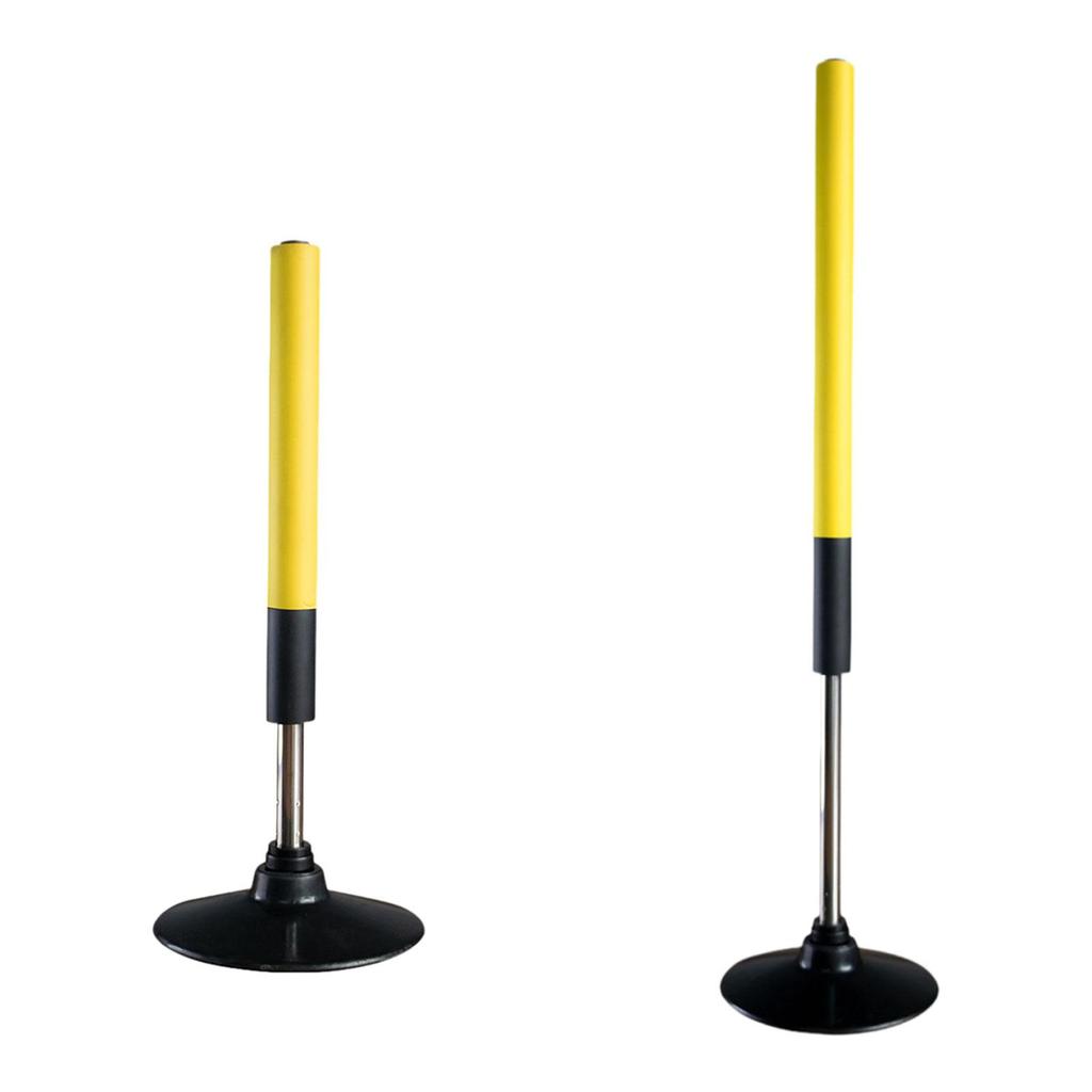 Basketball Football Training Aid Agility Rod Steel Shaft Sturdy Quick Return 0.6 Meter