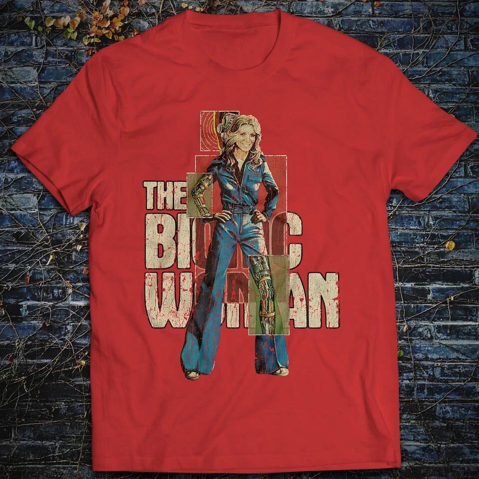 

Movie Design T-Shirt Jaime Sommers The Bionic Woman Steve Austin Lee Majors S
