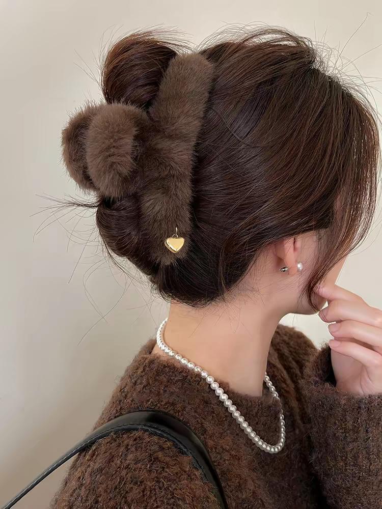 Clips de păr mare tip gheară de rechin de lux cu imprimeu leopard pentru femei