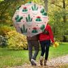 1pc Cactus Pattern Automatic Folding Umbrella, Heavy Duty 8 Rib Iron Frame,  Suitable for Travel, Daily Use, Birthday, Decor Gift  65