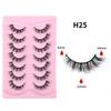 Seven Pairs of 5D Thick False Eyelashes, Natural Messy Eyelashes, Light and Unburdened, Self-grafted False Eyelashes