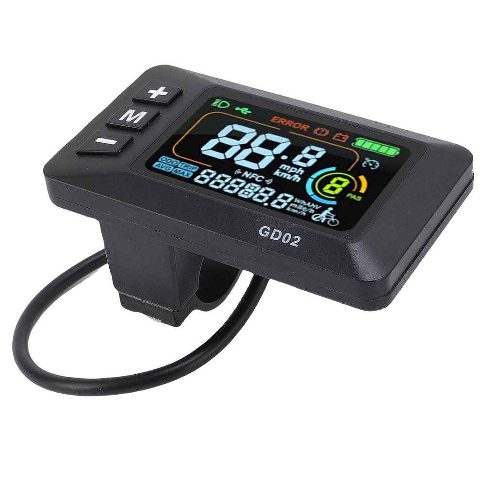 Electric Bike LCD Display High Definition Backlit Color Screen Water Proof Connector Electric Scooter Display Panel