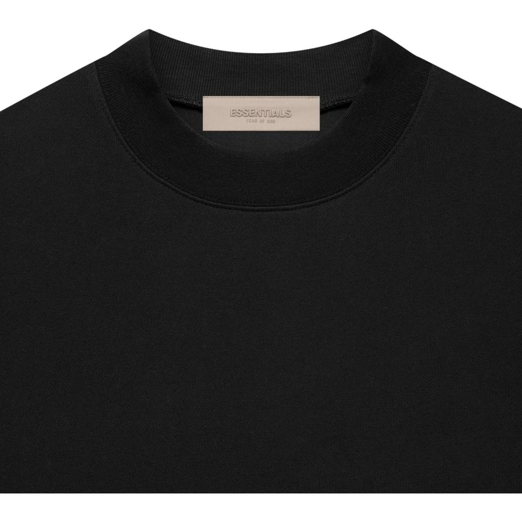 Fear of God Essentials SS22 Volná mikina s kulatým výstřihem Unisex Top Černá FOG-SS22-988