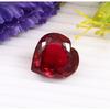 AAA 19 MM Flawless Blood Red Ruby Heart Cut Loose Gemstone Mozambique