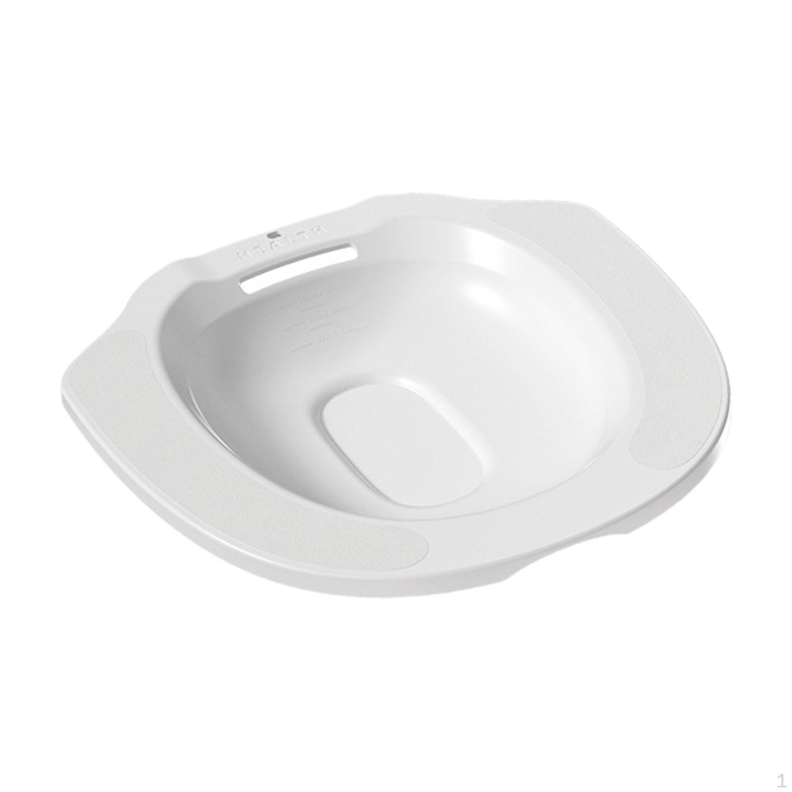 

Sitz Bath Basin Compatible with Most Toilets Portable Bidet Option белый