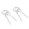 2Pcs Awning Tent Poles Rings with 2 Pins Camping Caravan Hiking
