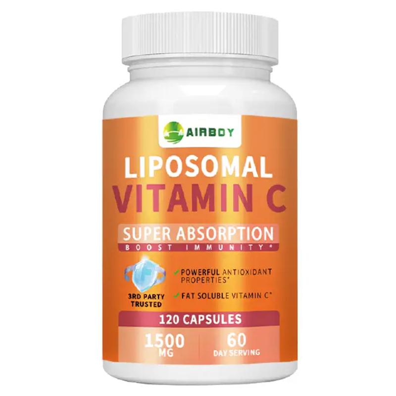 Highly absorbable liposome vitamin C capsules, immune health supplements, dietary supplements