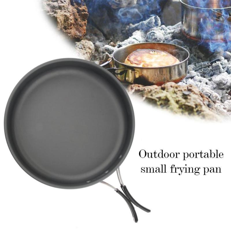 Ultra-light Aluminum Alloy Camping Cookware Utensils Tableware Cooking Outdoor Teapot Pot Frying Picnic Kettle Pan